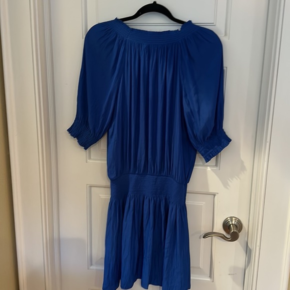Ramy Brook Ladies Royal Blue "Pierre" Smocked Waist Mini Dress, Size Small, NWT! - Picture 5 of 8